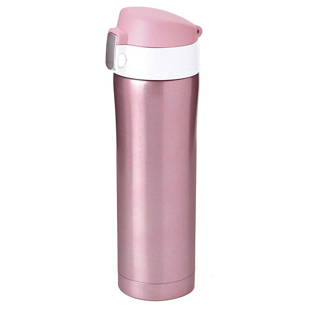 NEW Asobu Skinny Pink Glitter Water Bottle 7.8 Oz