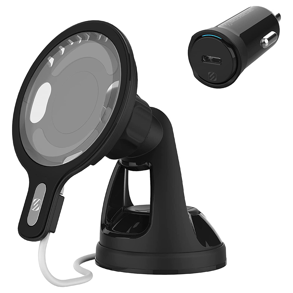 Scosche Magic Mount In Vehicle Wireless Charger 20W Black