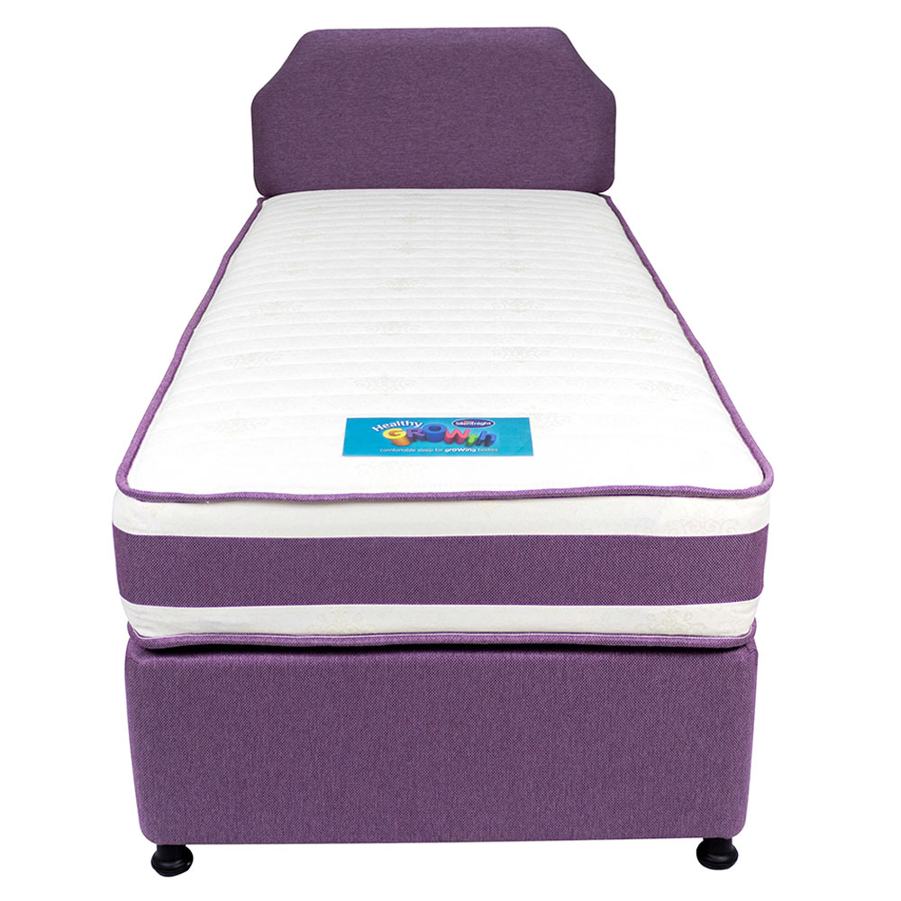 Purple mattress bed deals frame