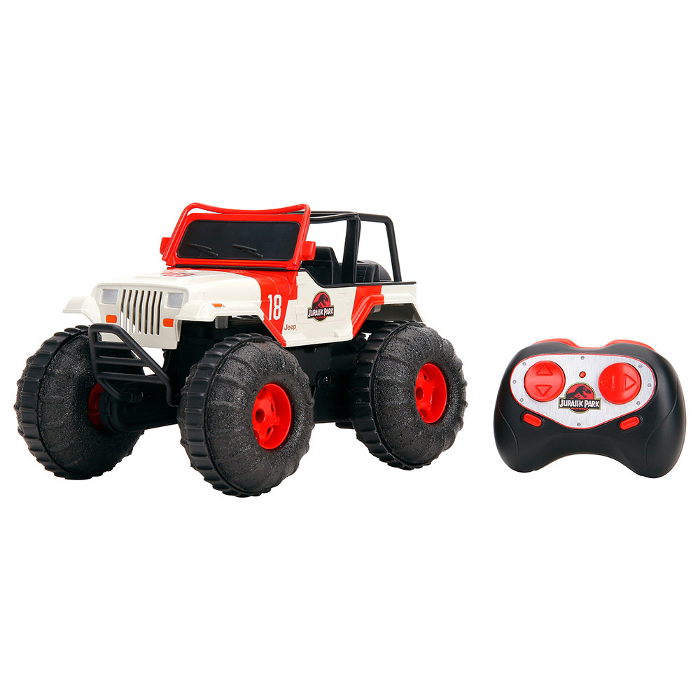 Jada Jurassic Park Remote Control Sea Land Jeep 1 16