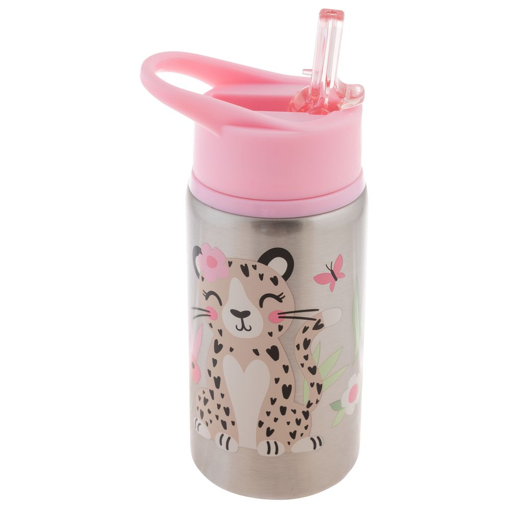 400ML Kids Water Cup Stainless Steel Insulated Toddler Water Bottle with  Leak Proof Straw Cat Unicorn