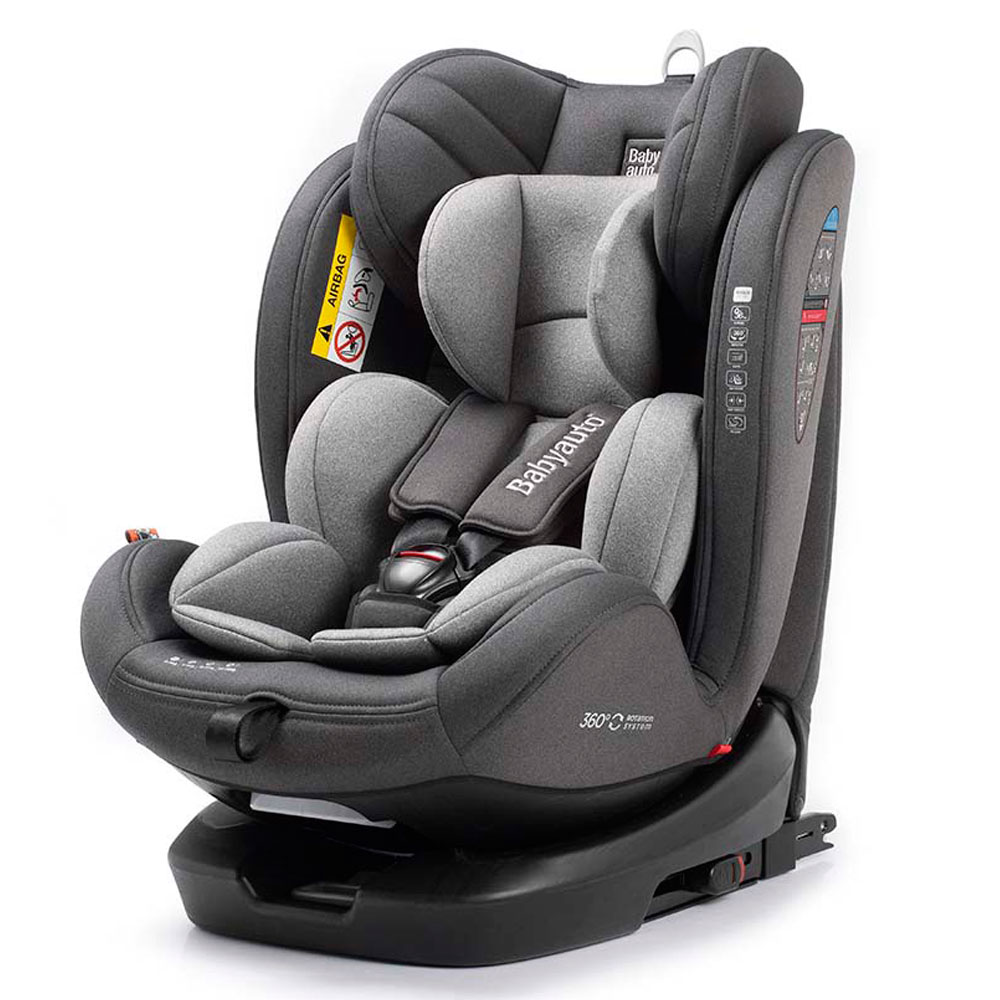 Babyauto Revolta 360 Rotating Car Seat Grey Melange Buy at Best Price from Mumzworld