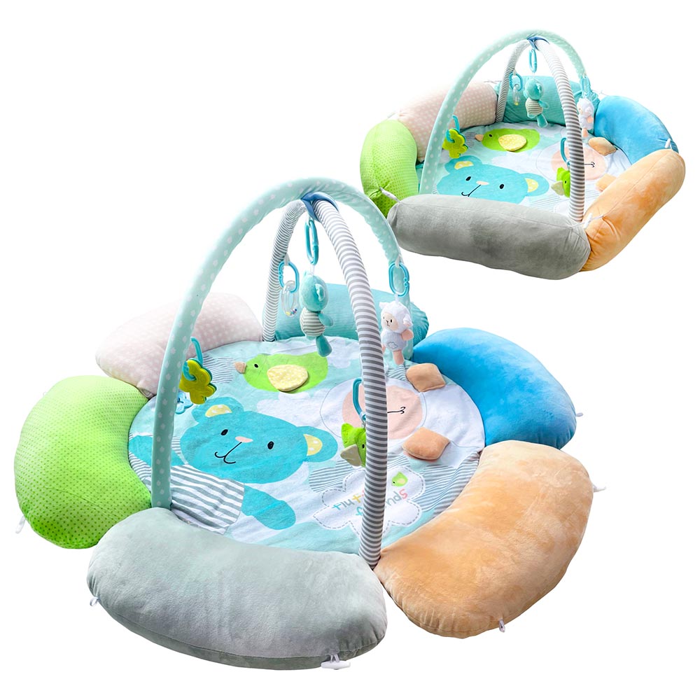 Moon Flower Cushion Playmat Bear Sheep
