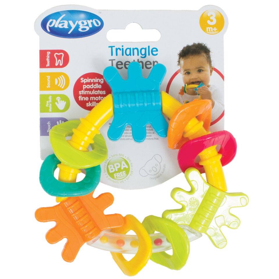 Playgro Triangle Rattle Gn New Design | Buy at Best Price from Mumzworld