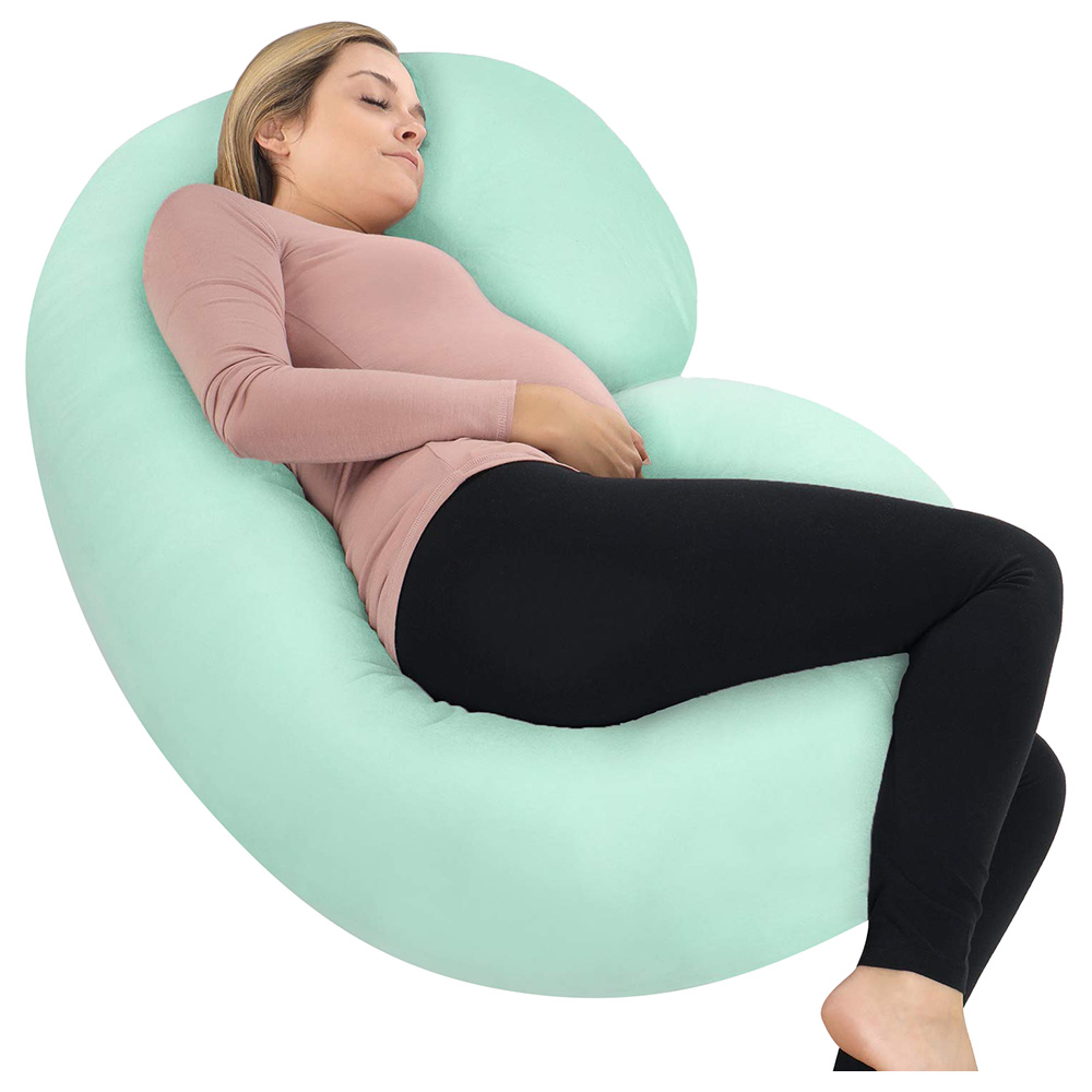 PharMeDoc C Shaped Pregnancy Pillow - Green | Buy at Best Price