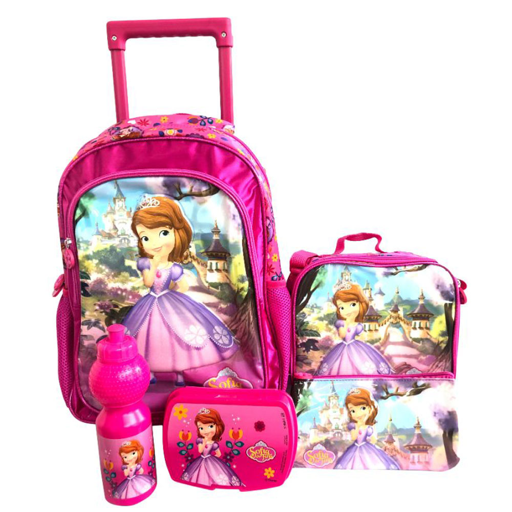 Sofia the first discount backpack and lunchbox