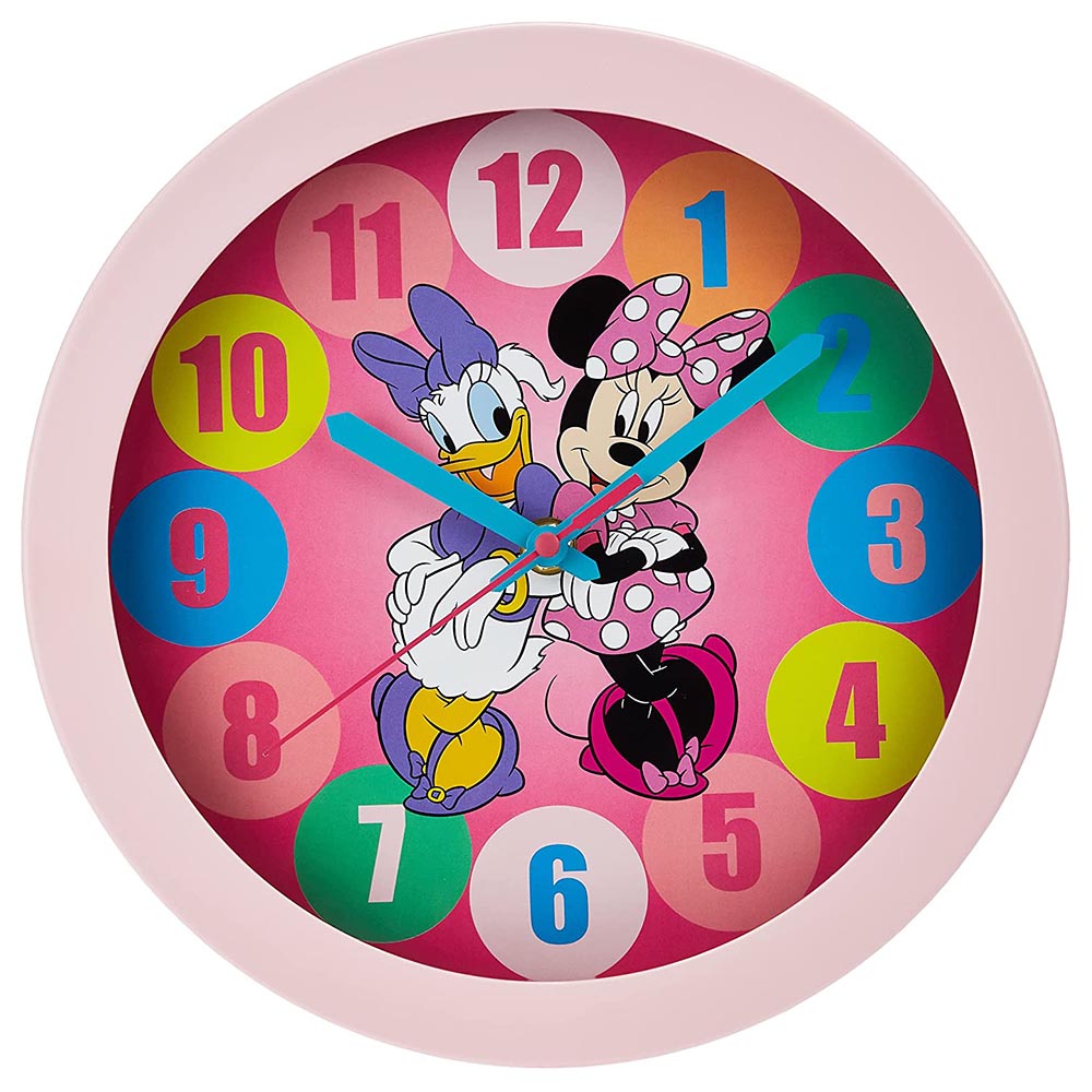 Disney - Minnie Mouse & Daisy Wall Clock - 10-inch - Pink | Buy at Best ...