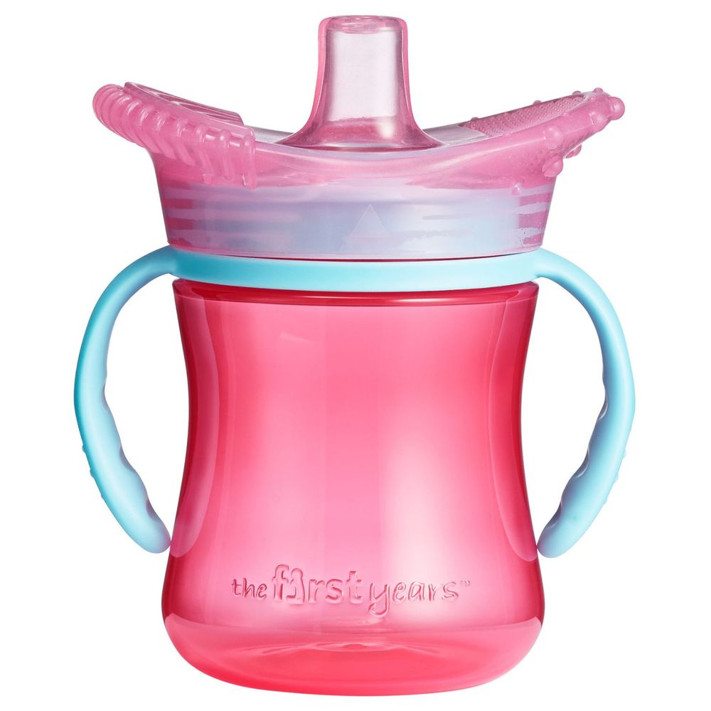 The First Years Disney Minnie Mouse Spill-Proof Weighted Straw Sippy C