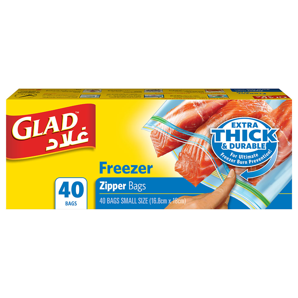 Buy Glad Freezer Quart Zipper Bags - Medium Online at Best Price of Rs 350  - bigbasket