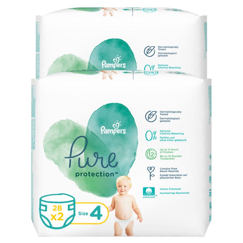 Buy Pampers Pure Protection Dermatologically Tested Diapers Size 1
