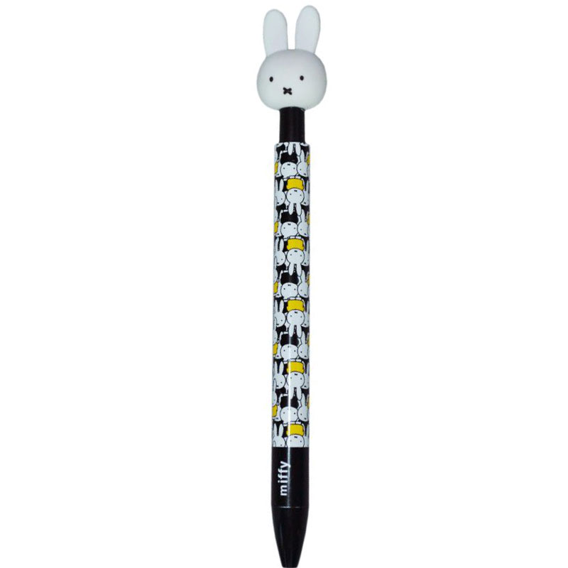 Miffy Black & White Retractable Ball Pen With Clip