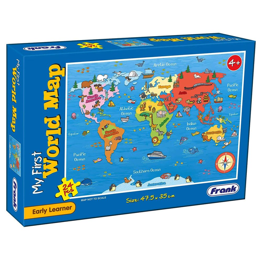 Frank - My First World Map Puzzle 24pcs