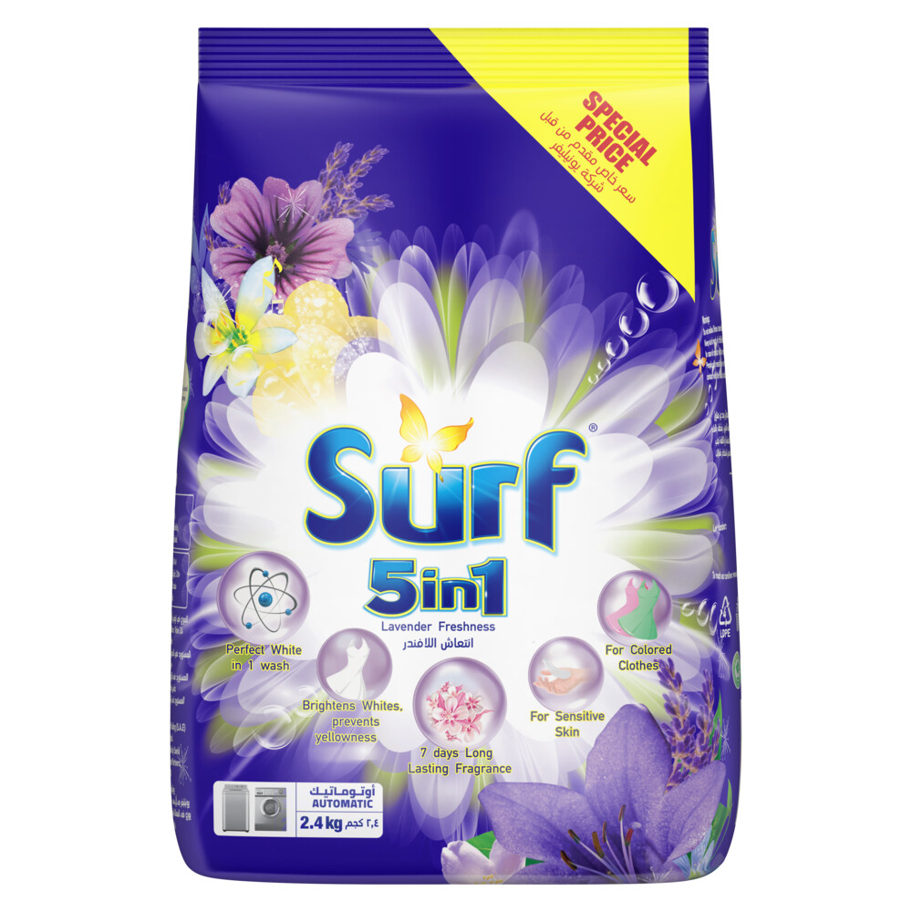 Surf - Matic Lavender Freshness Fabric Solution Wash 2.4Kg