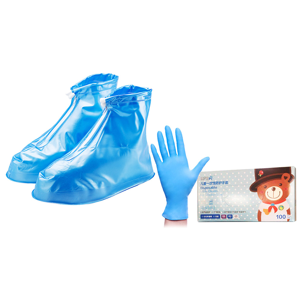 Baby plastic hot sale gloves