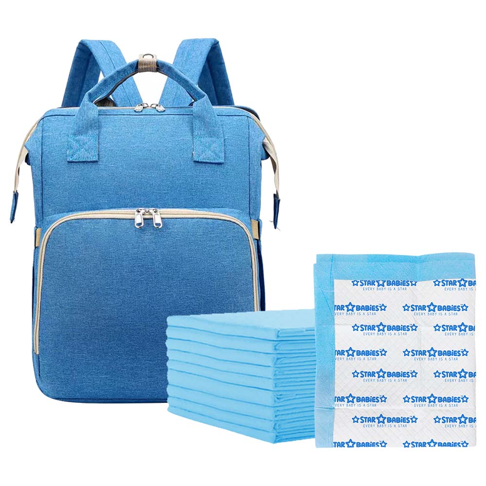 Baby blue hot sale diaper bag