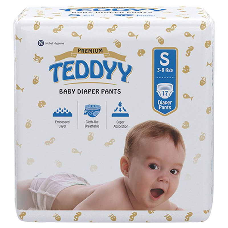 Teddyy - Baby Diapers Small Premium 17 Counts