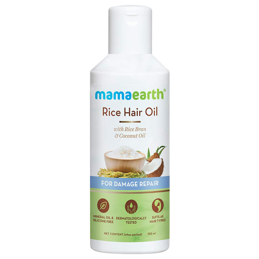 Mamaearth Rice Hair Oil W Rice Bran And Coconut Oil 150ml 8107