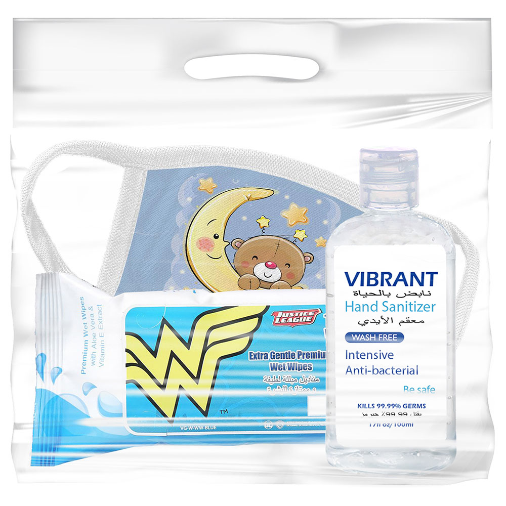 Vibrant - School Hygiene Kit Sanitizer, Mask, JL Wet Wipes | Buy at ...