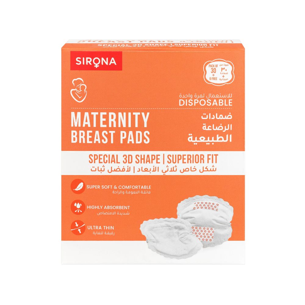 Sirona Disposable Maternity and Nursing Breast Pads for