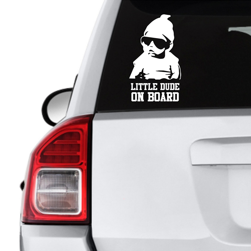 Twinkle Hands - Little Dude On Board Car Sticker - White | Buy at Best ...