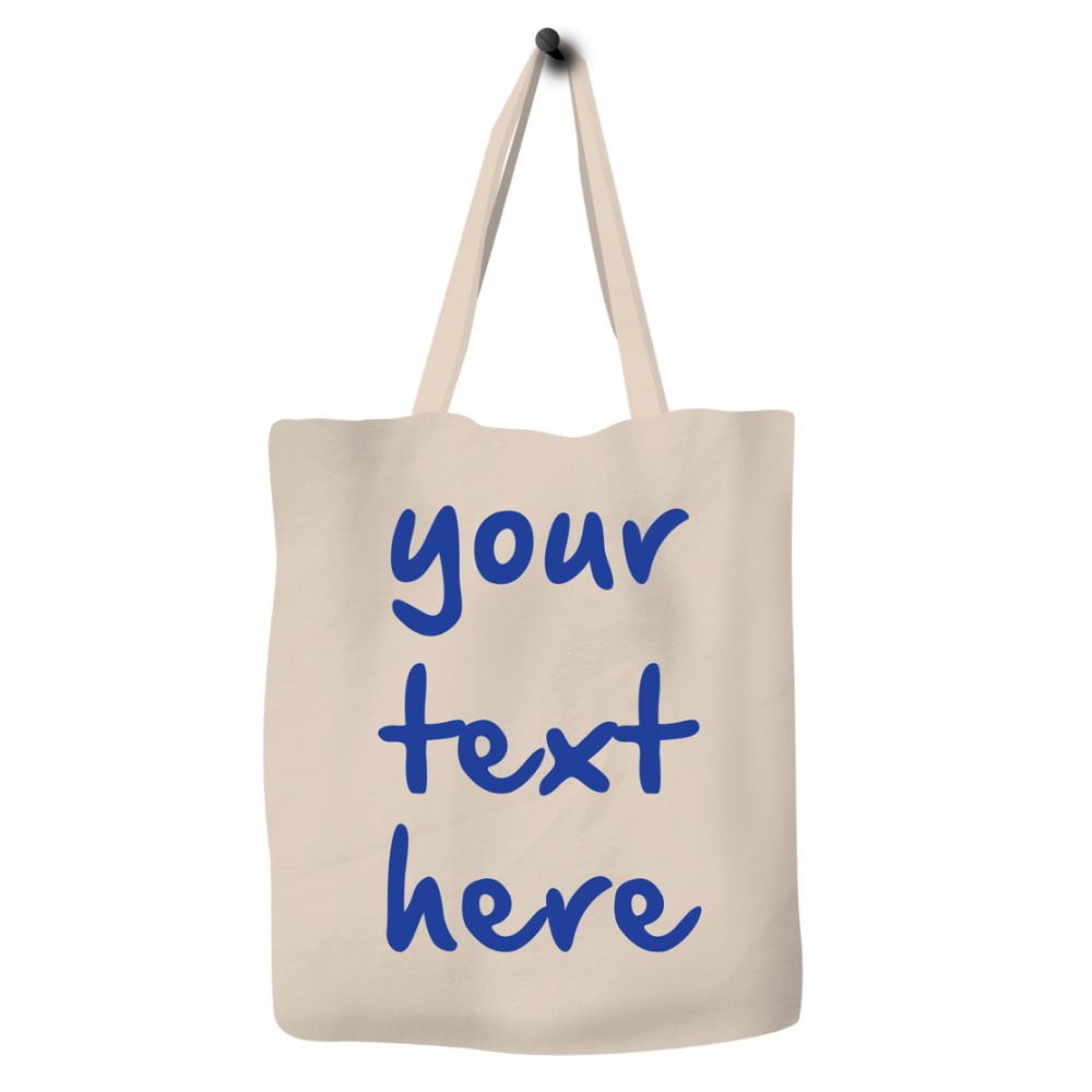 Save The Ocean - Eco Bag Canvas Tote Bag - Dark Blue Font | Buy at Best ...