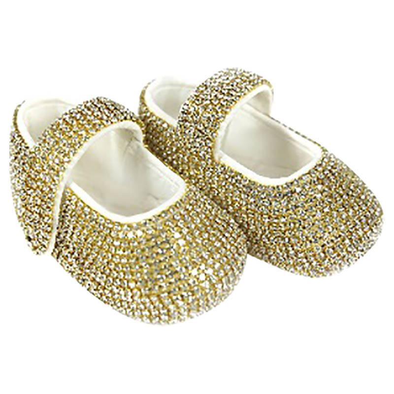 Mini Plum Swarovski Crystals Shoes Gold Buy at Best Price from Mumzworld