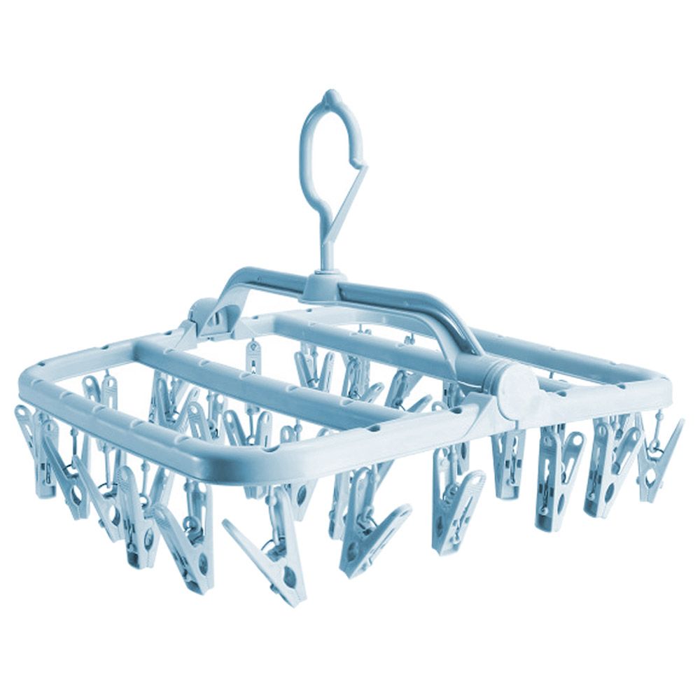 A to Z - Foldable Clip and Drip Hanger - Blue