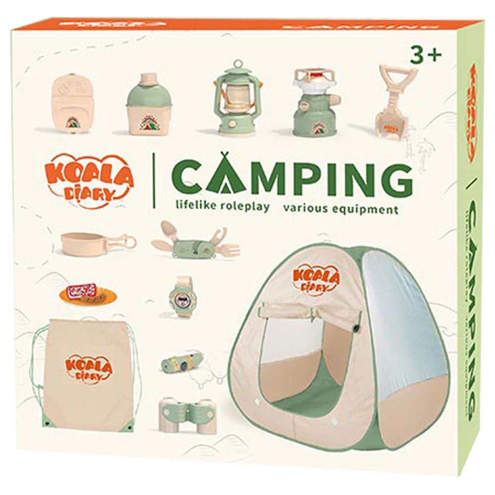 Stem - Mini Camper Tent And Gear Play Kit - 13pcs