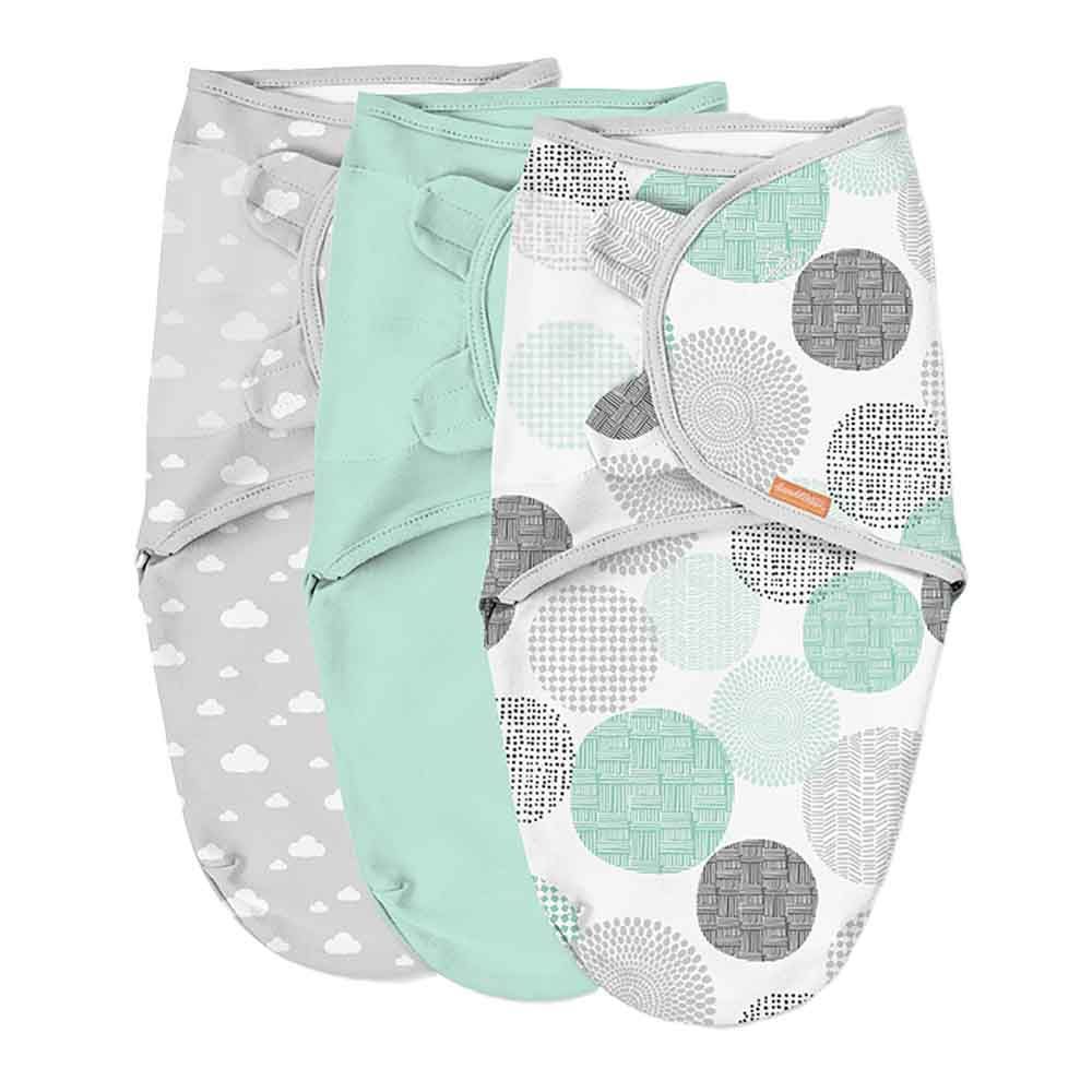 Summer Infant - Swaddleme Original Swaddle - 3pcs - Floating Geo