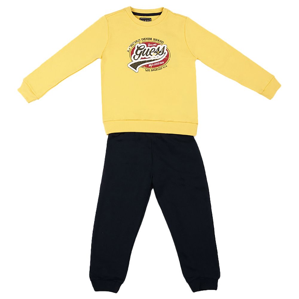 Guess - 2pc-Set - Long Sleeves Sweatshirt & Joggers - Mango Seed Yellow