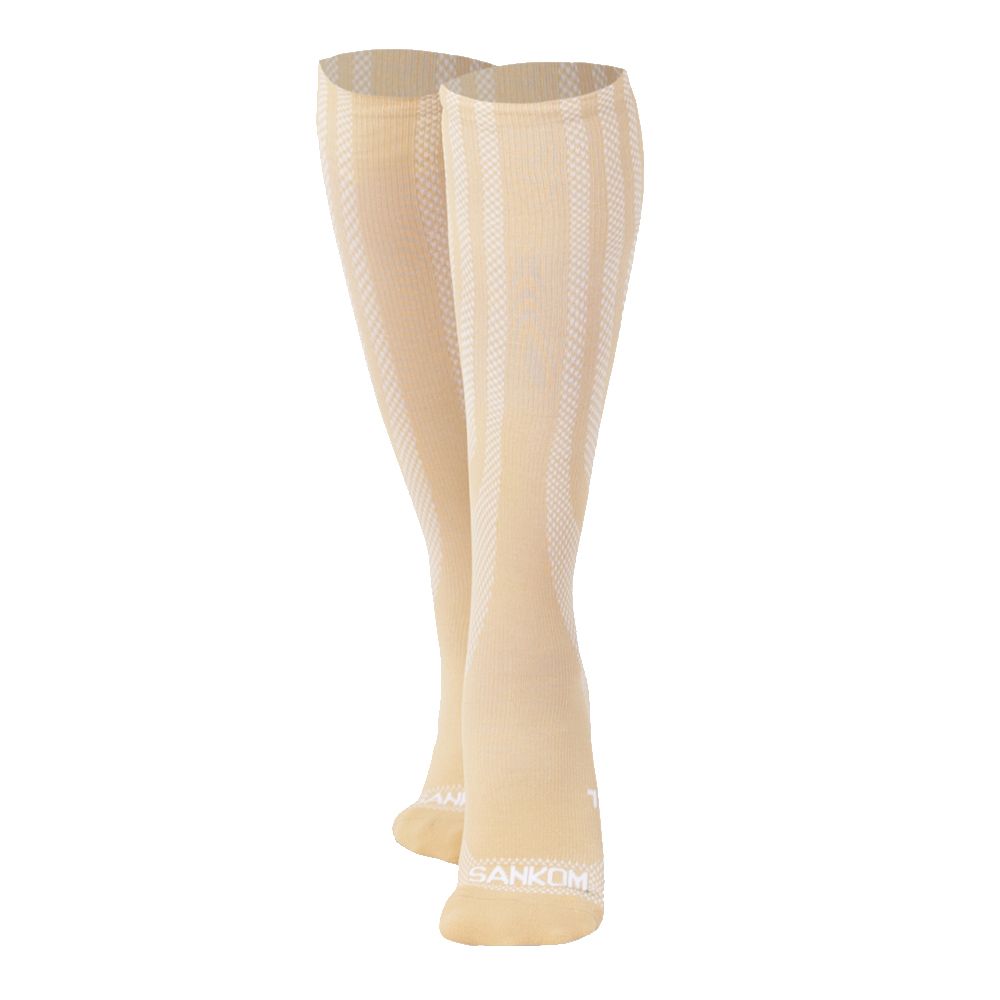 Sankom - Patent Light Socks - Beige