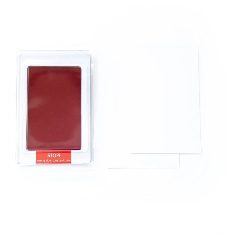 Babies Basic - Clean Fingerprint w/ Two Imprint Cards - 12.5cm - Burgundy - Red