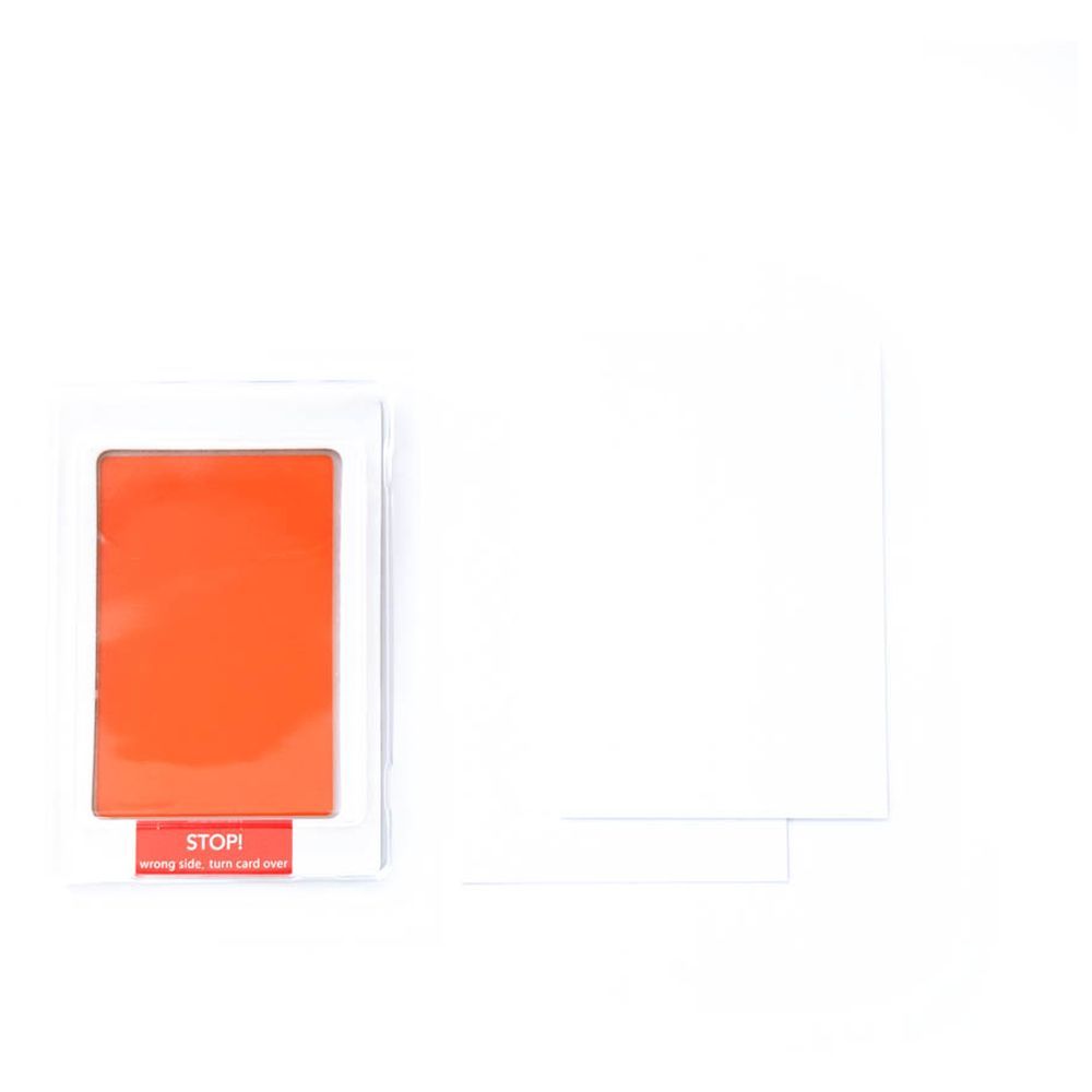 Babies Basic - Clean Fingerprint w/ Two Imprint Cards - 12.5cm - Orange