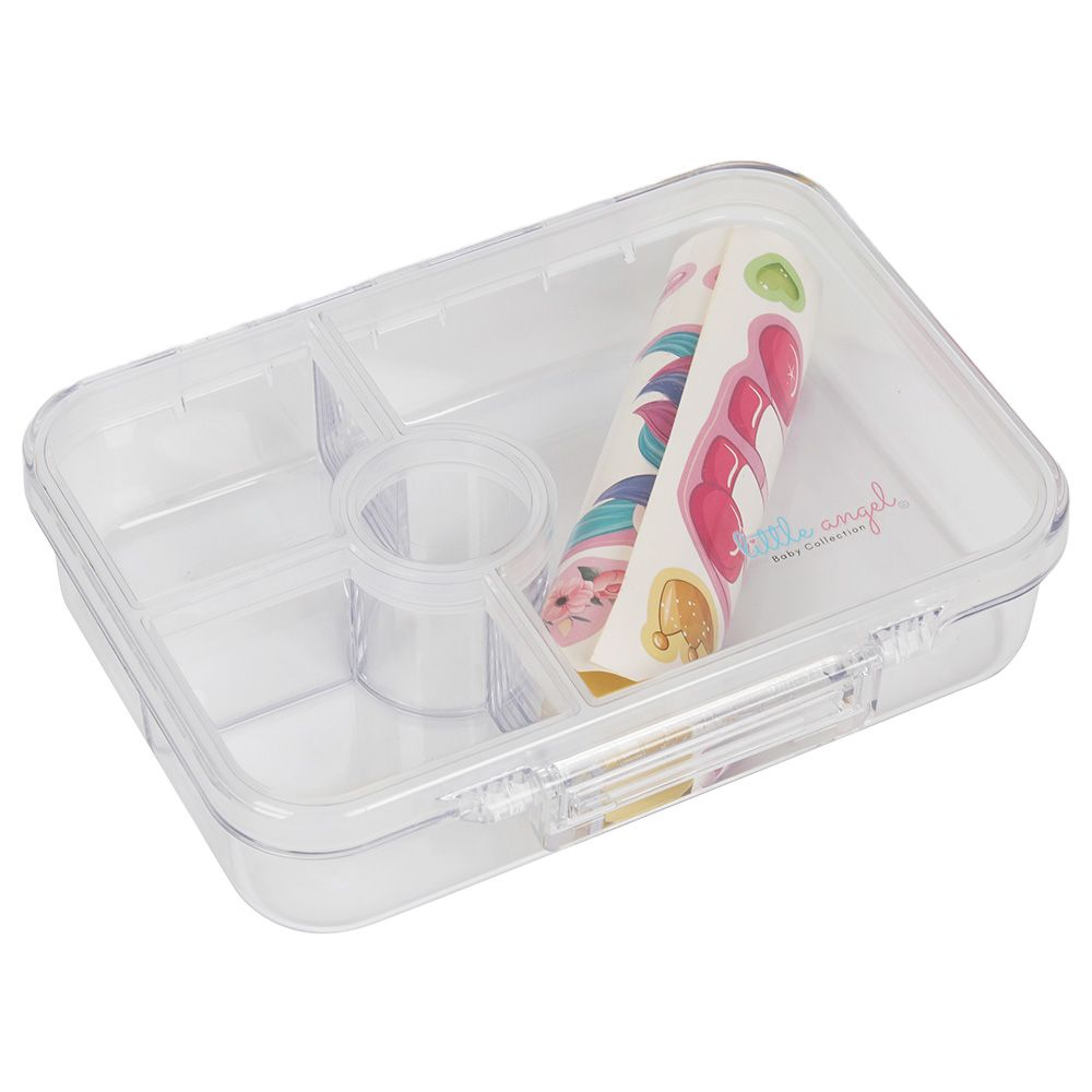 Little Angel - Kid's 4 Compartment Bento Lunch Box With - Unicorn