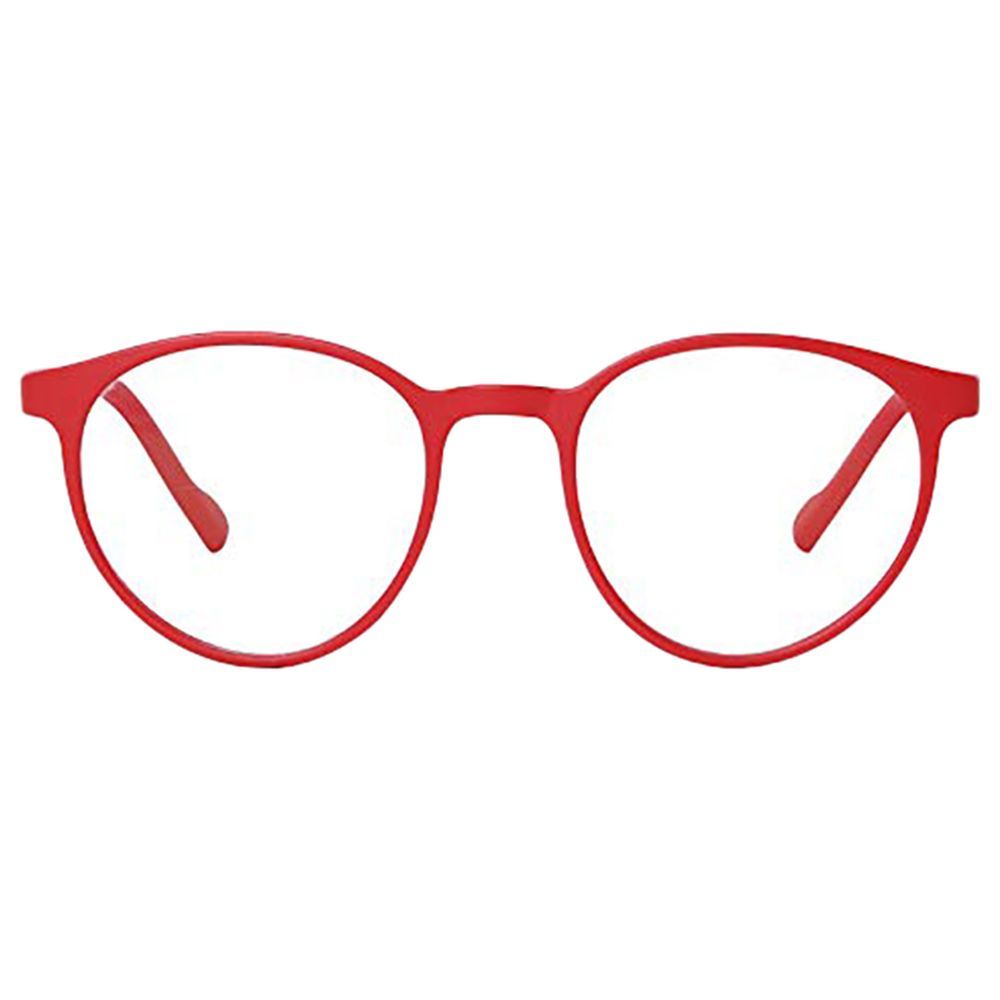 BYFT - Junior Blue Light Blocking Round Glasses - Red