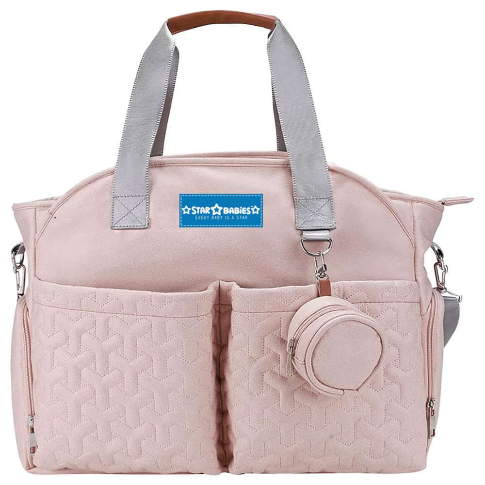 Star Babies - Diaper Portable Bag w/ Pacifier Bag - Pink