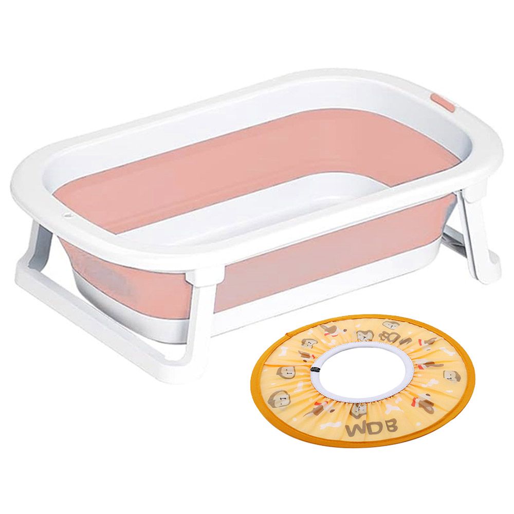 Star Babies - Foldable Bathtub w/ Round Shower Cap - Pink