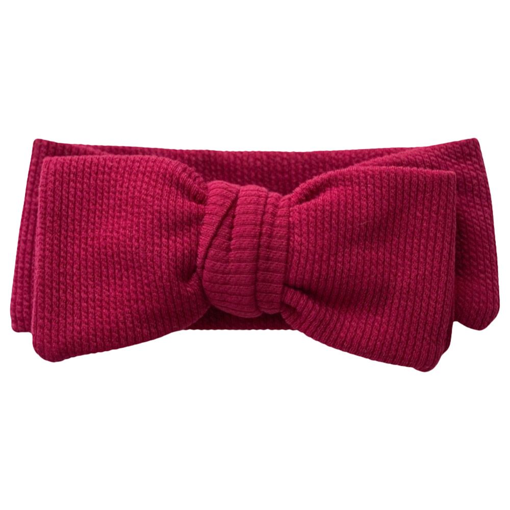 Baby Boss - Cotton Headband Bow - Red