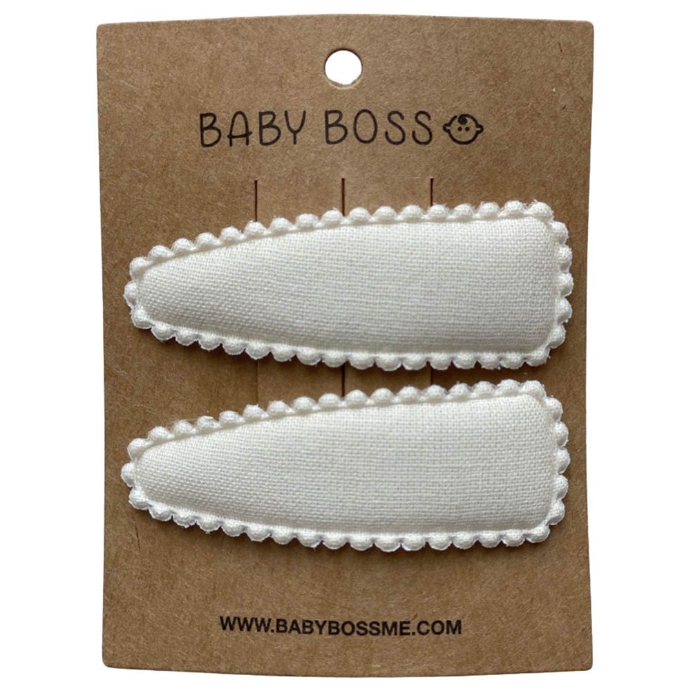 Baby Boss - Hair Clip - Off-White