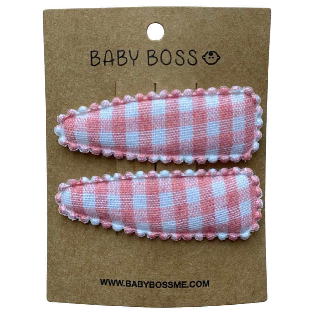 Baby Boss - Hair Clip - Pink Stripes