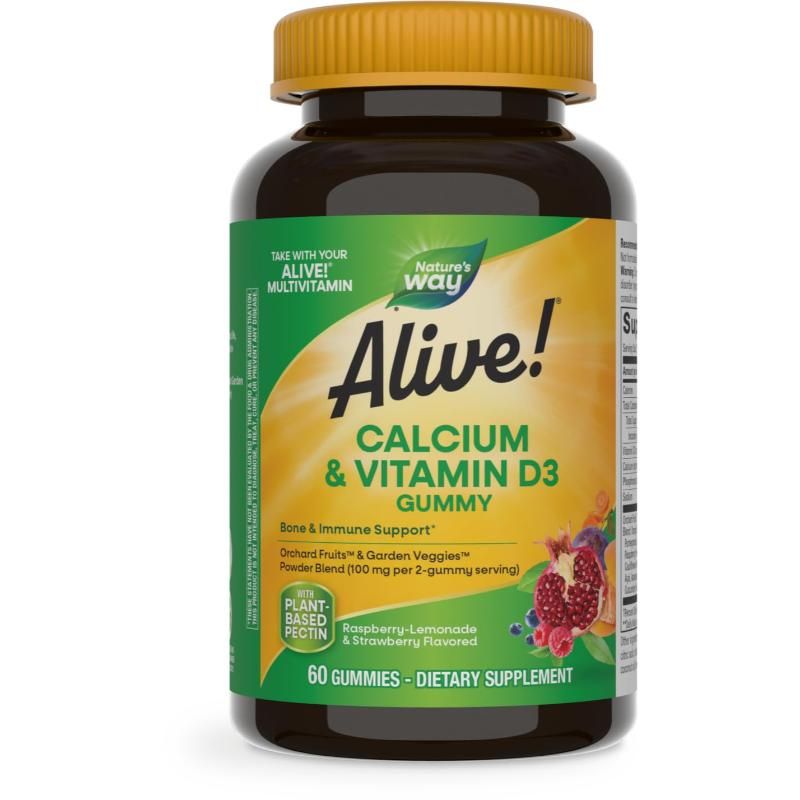 Nature's Way - Alive Calcium + D3 Gummies 60 Count