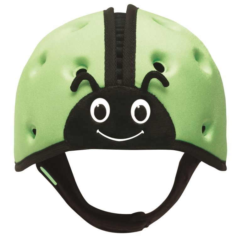 SafeheadBABY - Soft Protective Headgear - Ladybird Green