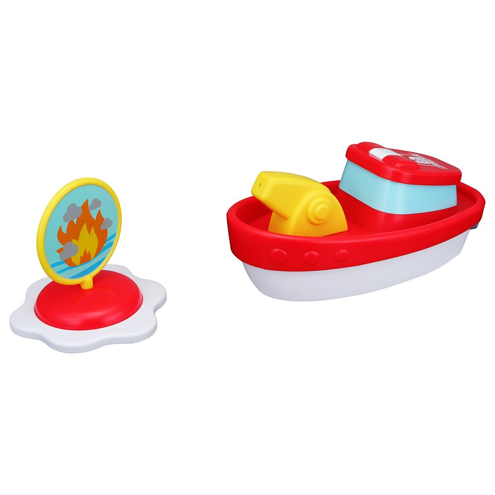 BB Junior - Splash N Play - Fire Boat Inflatable Bath Toy