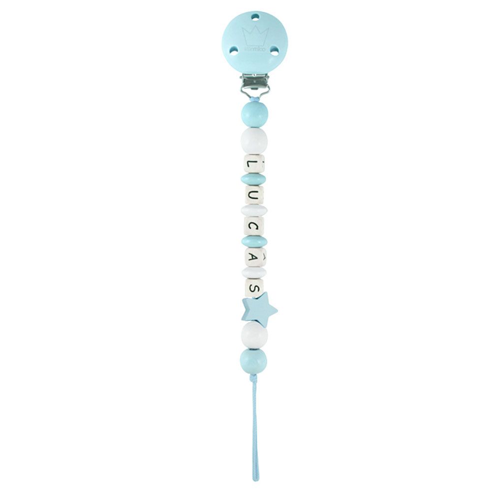 Littlemico - Personalised Pacifier Holder - Light Blue