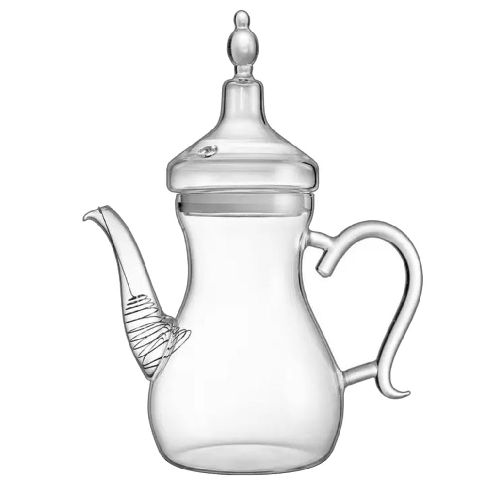 1Chase - Heat Resistant Borosilicate Arabic Glass Teapot 1000ml