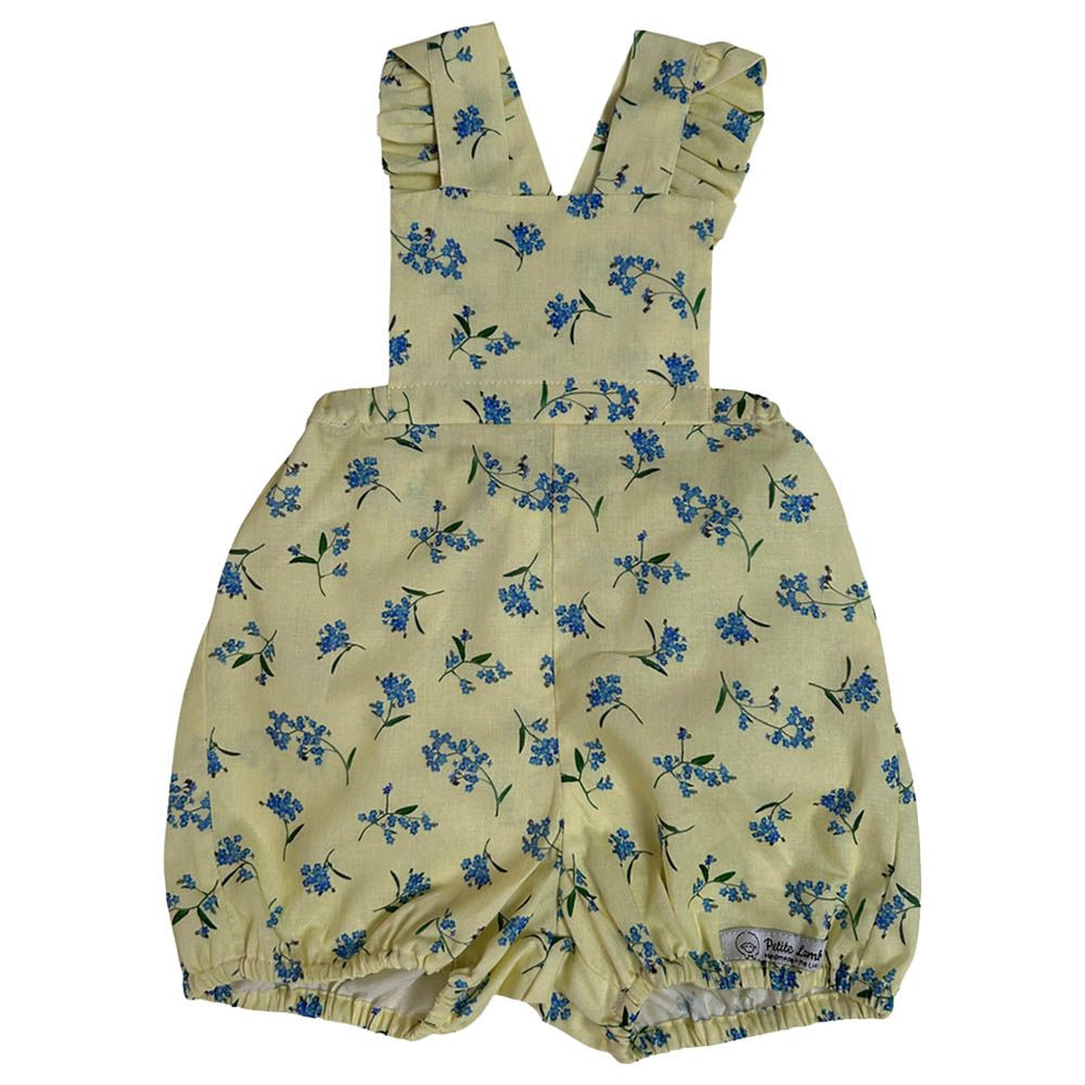 Petite Lamb - Golden Blossom Romper - Yellow Flower