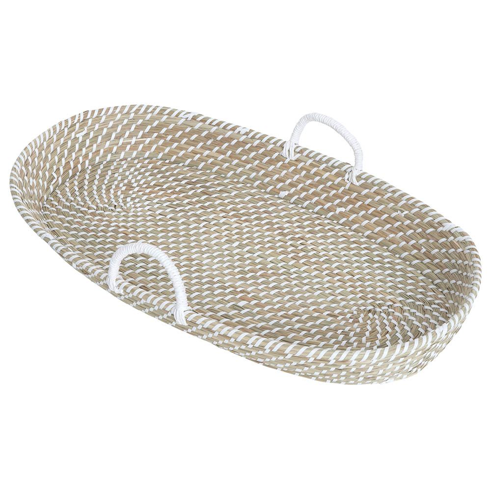 Baby Elegance - Organic Changing Basket - Sea Grass