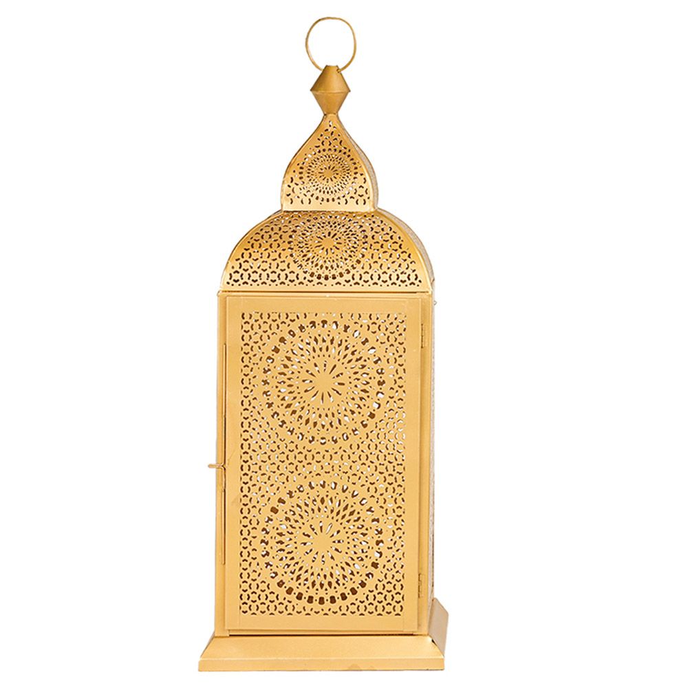 Hilalful - Authentic Handmade Chakra Lantern - Gold - L