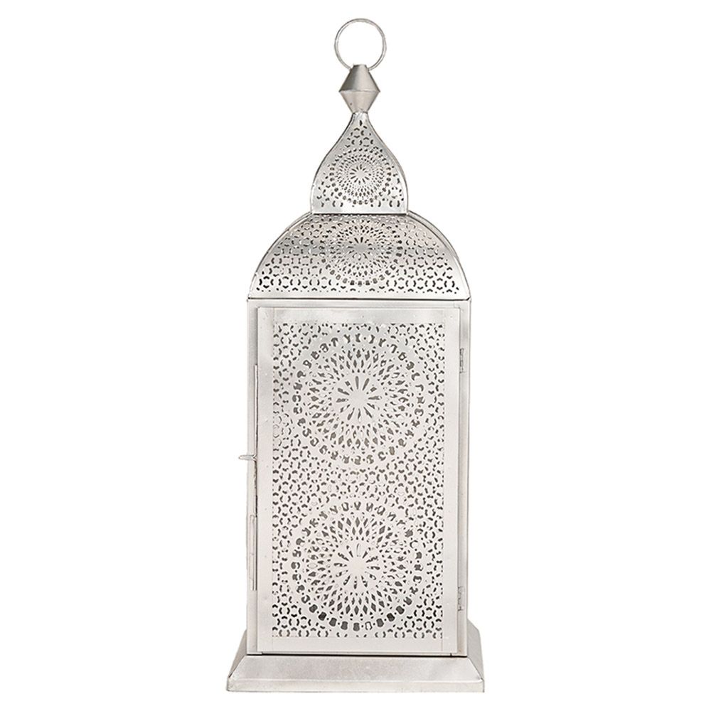 Hilalful - Authentic Handmade Chakra Lantern - Silver - L