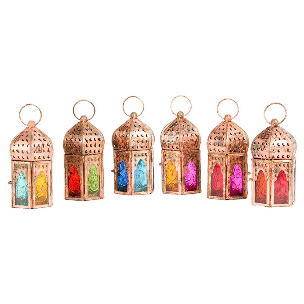 HilalFul - Mini Copper Antique Style Lantern - 6pcs